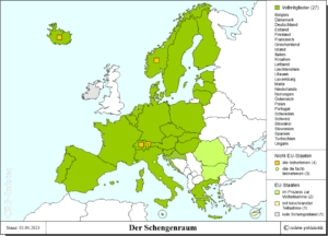 Der Schengenraum und seine Mitglieder