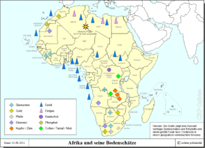 Afrika und seine Bodenschätze und natürliche Ressourcen