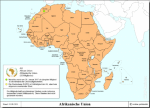 Afrikanische Union (AU) - die Mitgliedstaaten
