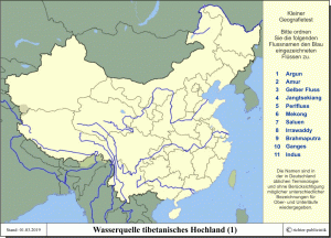 Wasserquelle tibetanisches Hochland