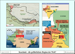 China - Gebietsstreitigkeiten mit Indien (Karte)