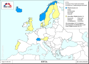 Mitgliedstaaten der EFTA (European Free Trade Association)