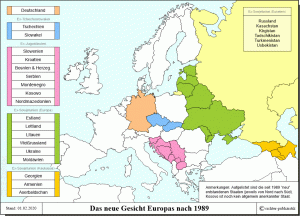 Das neue Gesicht Europas - Staaten, die nach 1989 (neu) entstanden sind