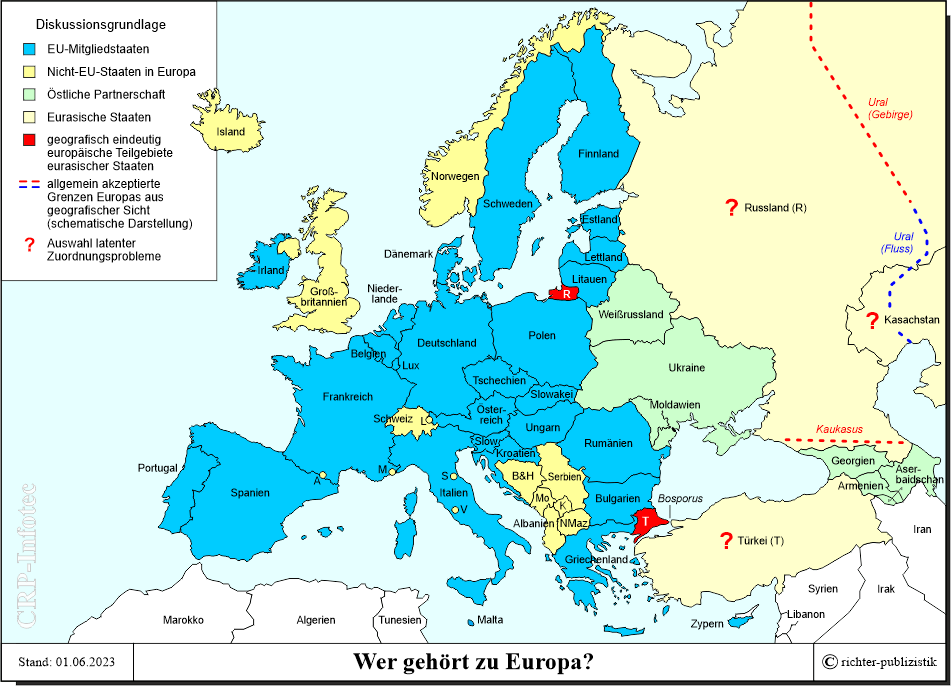 Europa asien landkarte grenze Grenze von