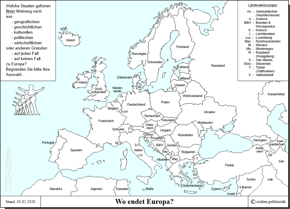 Landkarte grenze europa asien Grenze von