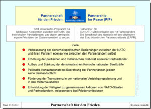 Partnerschaft für den Frieden (PfP) - Teilnehmer und Ziele