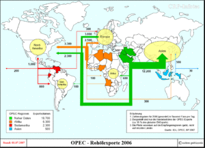OPEC - Export im Jahr 2006