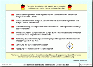 Weissbuch 2016 - Sicherheitspolitische Interessen Deutschlands