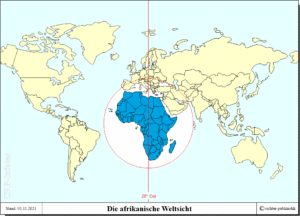 Die afrikanische Weltsicht (Kartengrafik)